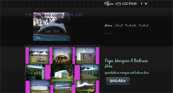 Desktop Screenshot of capemarquee.co.za